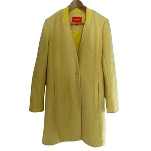 NWOT Midi Wool Blend Spring Lemon Lemonade Coat